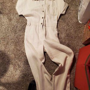 Zara jumpsuit cream Size M